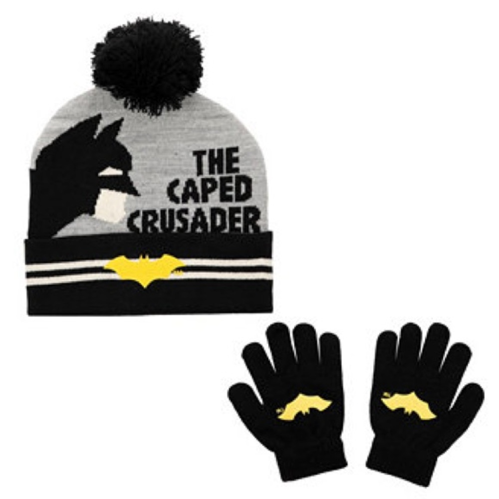 NWT Batman Beanie & Gloves